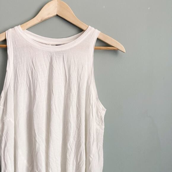 Sweaty Betty basic white athletic tank top hi low size small - Picture 2 of 4